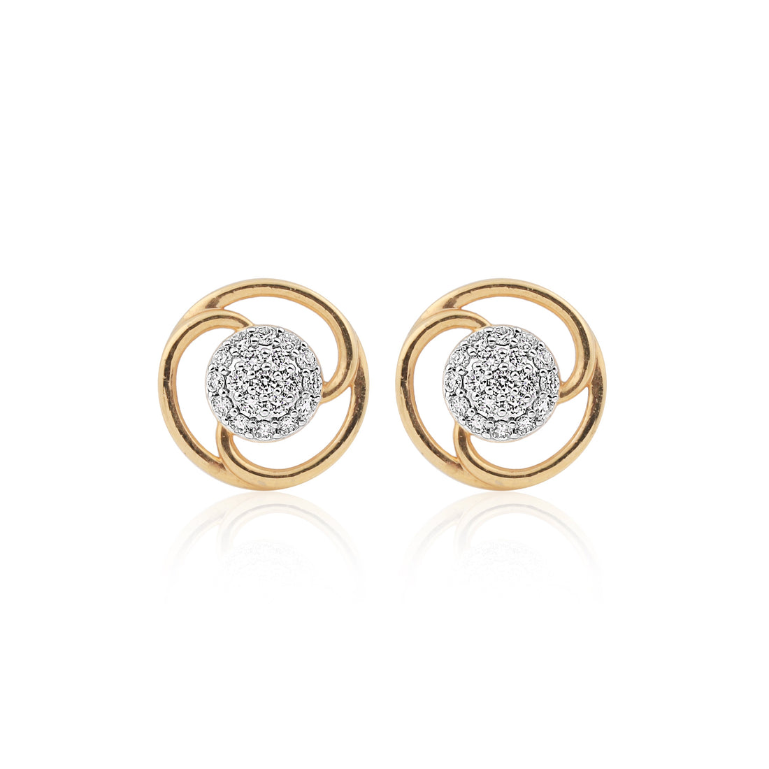 0.40 Ct IGI Certified . Natural Diamond 18KT Gold Stud Earrings gifts for wife