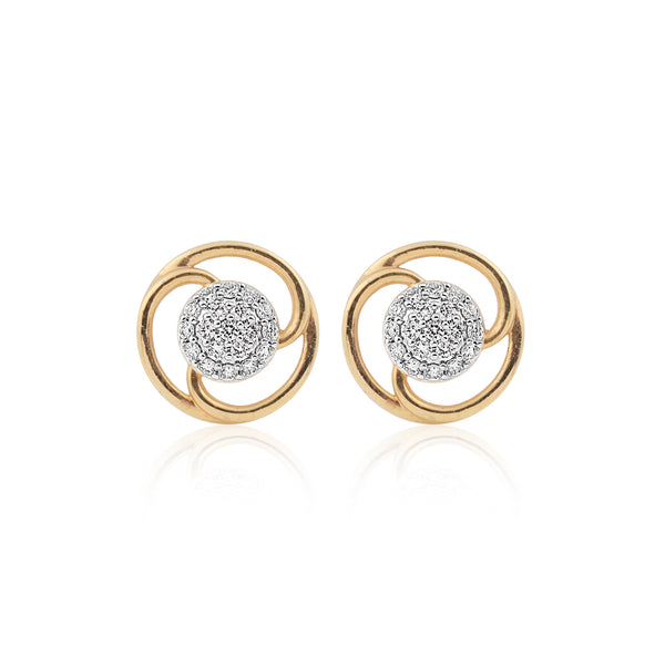 0.40 Ct IGI Certified . Natural Diamond 18KT Gold Stud Earrings gifts for wife