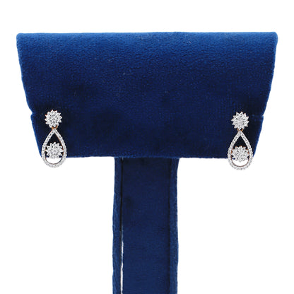 Graceful Diamond Necklace and Earrings Set