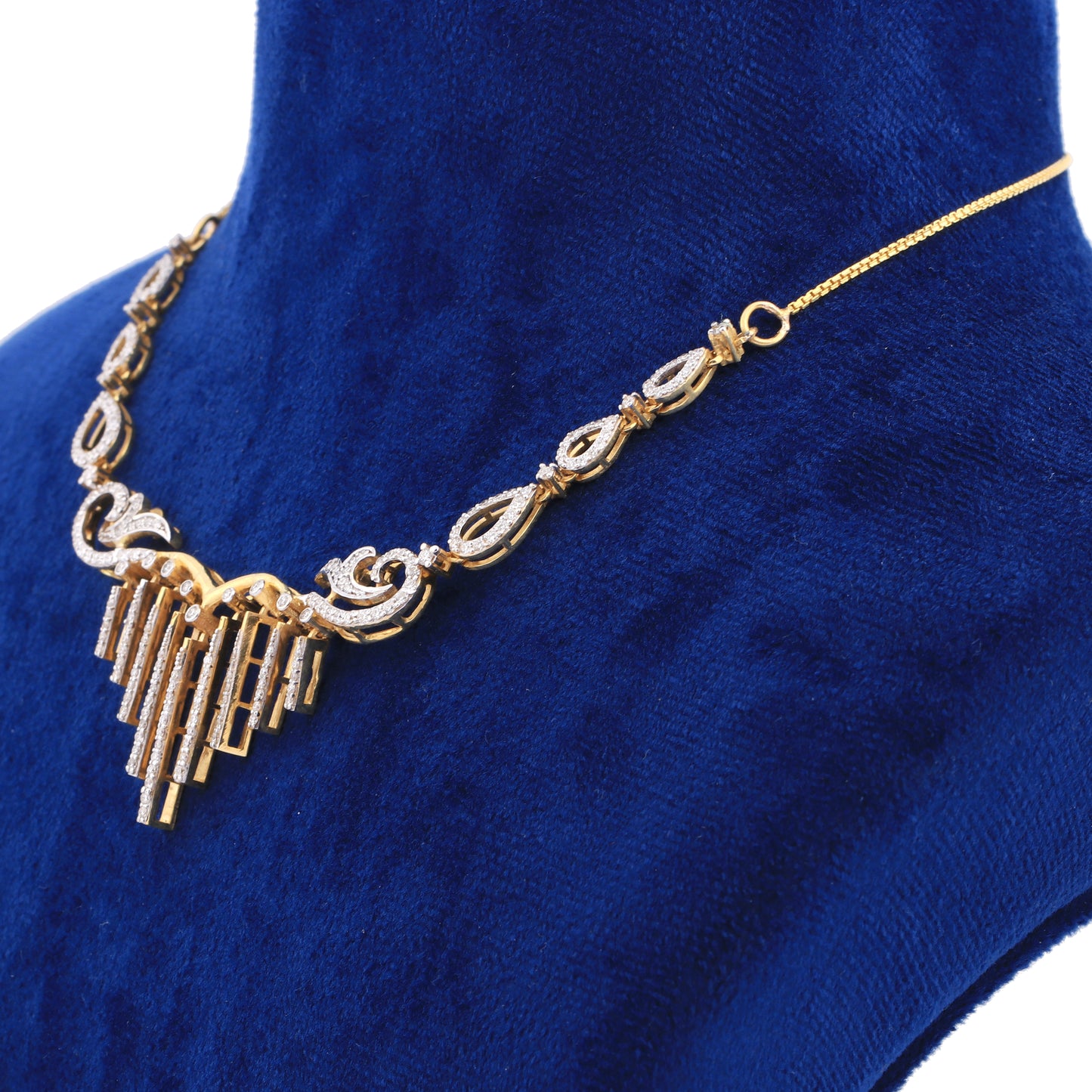 Charming Diamond Necklace and Earring Set