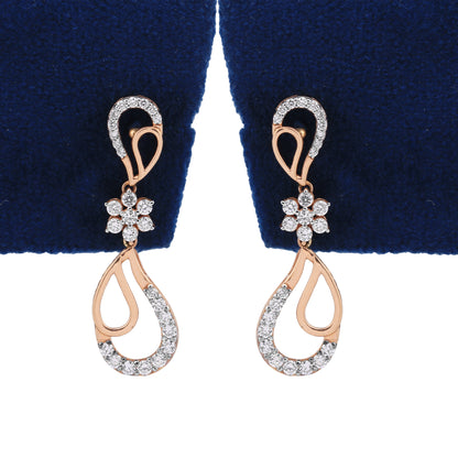 Luxury Diamond Necklace and Earrings Set