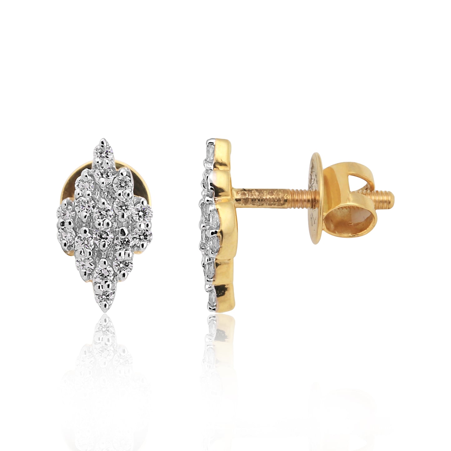 Floral Diamond Necklace and Earring Set