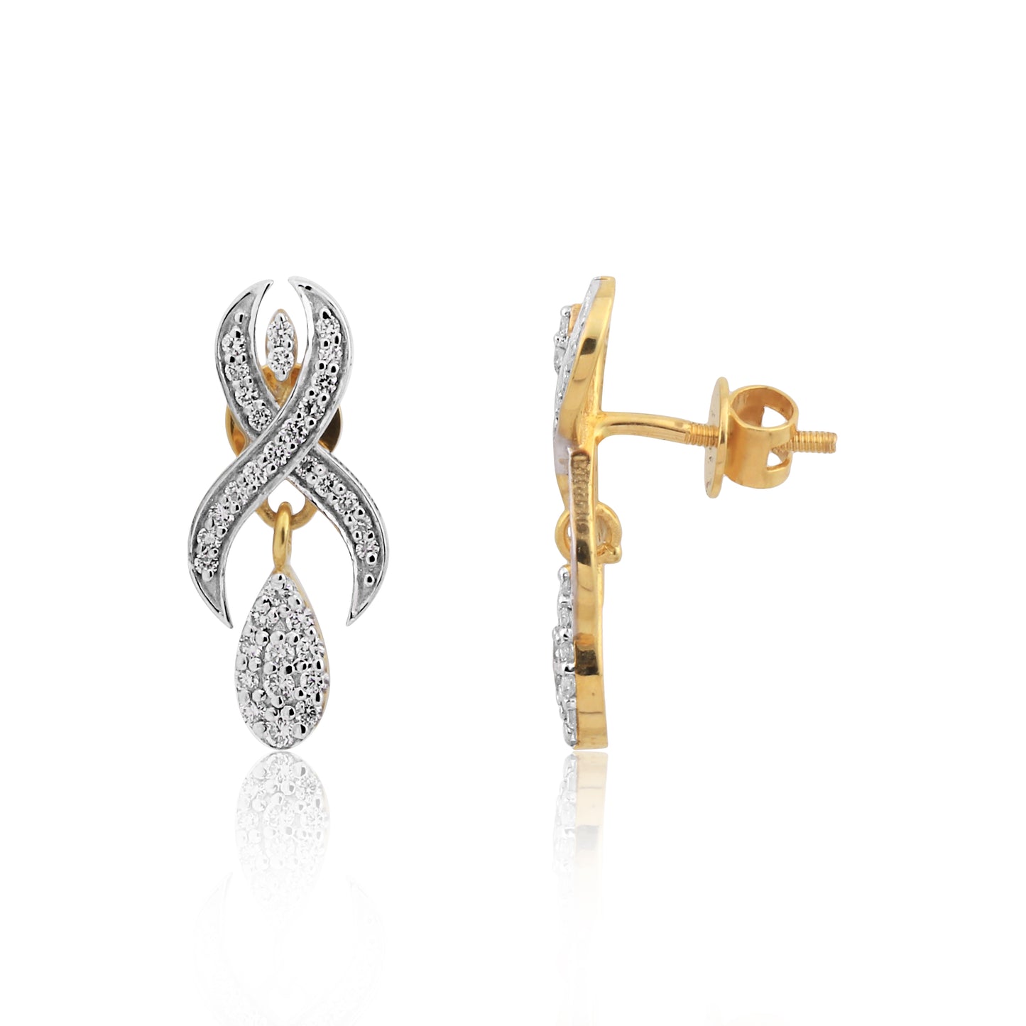 Elegant Diamond Necklace & Earrings Set