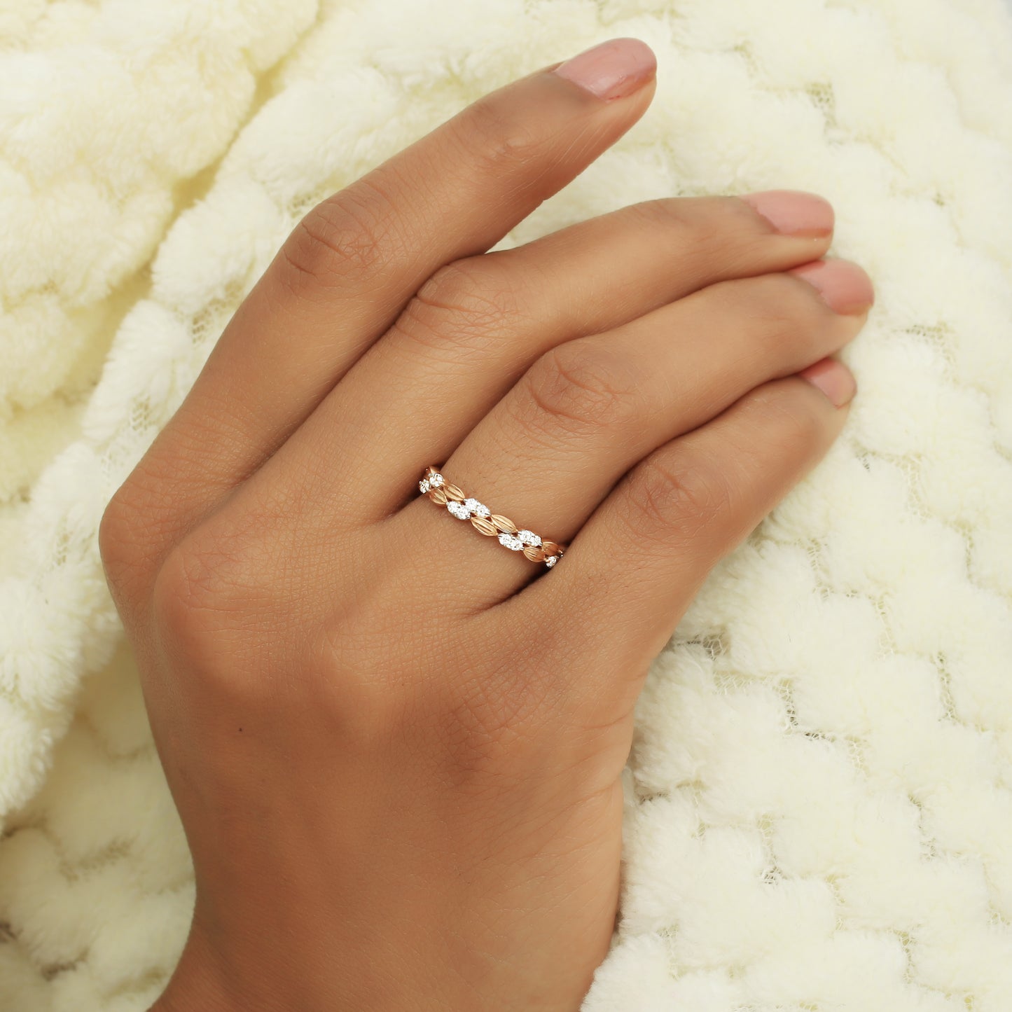 Stackable Diamond Ladies Ring