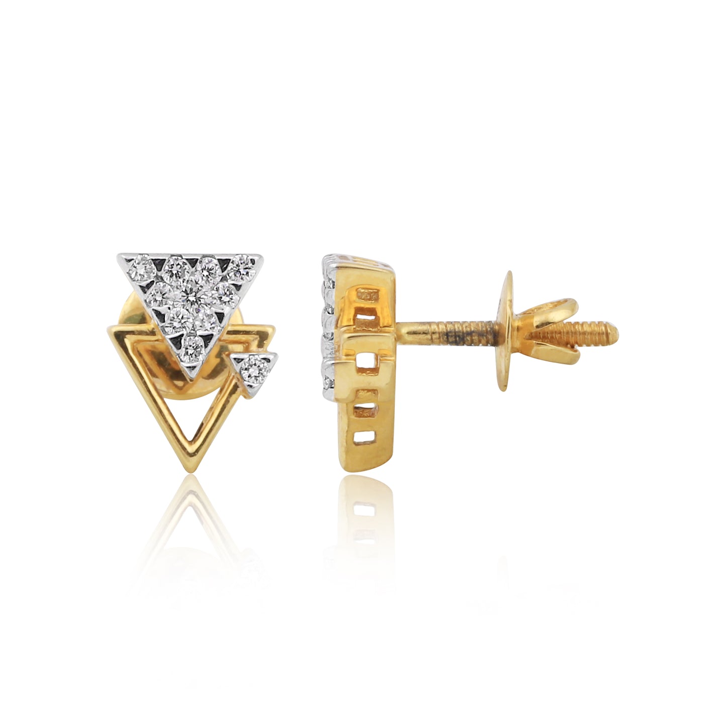 Geometric Diamond Pendant Set