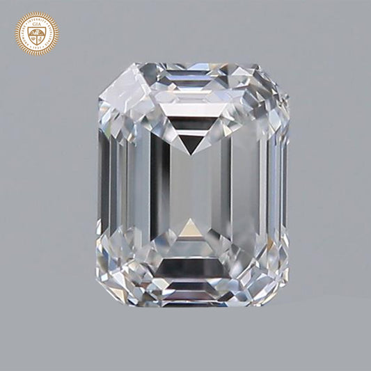IGI Certified 1.5 Ct. Natural Diamond F Color Emerald Cut SI2 Clarity Diamond