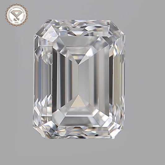 IGI Certified 5.01 Ct. Emerald Cut CVD Diamond D Color VS1 Clarity