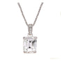 7.30 ct DEW Certified Moissanite Pendant in Gold Vermeil for Thanksgiving Gift