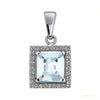 7.30 ct DEW Moissanite Pendant in Gold Vermeil Certified Gift for Black Friday – white background main image