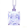 7.30 ct DEW White Moissanite Pendant in Gold Vermeil – Perfect Birthday Surprise – white background main image
