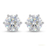 7.30 ct DEW Certified White Moissanite Gold Vermeil Dangler Earrings For Women Gift in Gold Vermeil