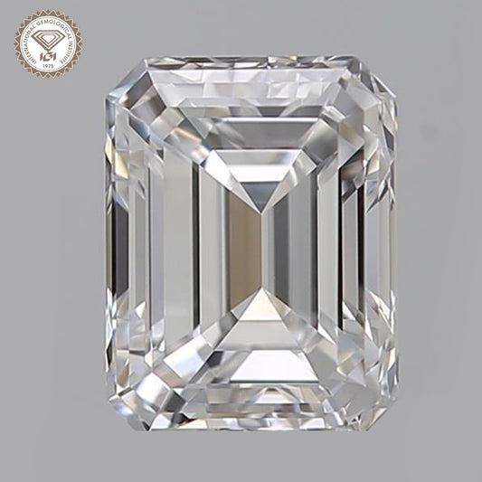 1.50 Ct. IGI Certified Emerald Cut CVD Diamond E Color VS1 Clarity