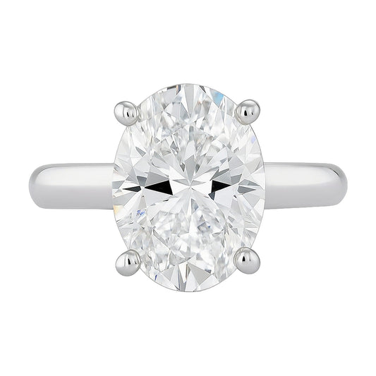 4.0 ct White Oval