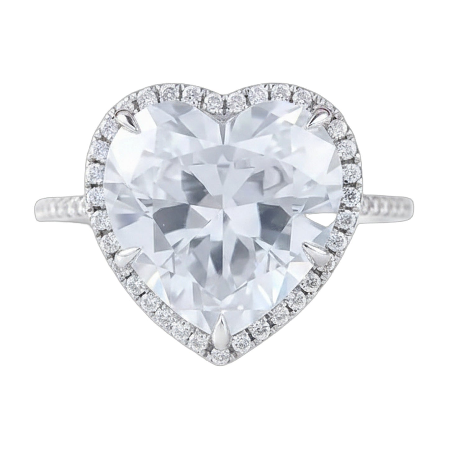 6.7 ct White Heart