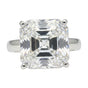 16.1ct DEW White Moissanite Asscher Solitaire Ring
