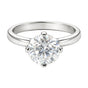8.5ct DEW White Moissanite Round Solitaire Ring