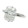 8.15 ct DEW White Moissanite Radiant Solitaire Ring - 18K Gold Vermeil on 925 Sterling Silver