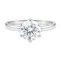 5.2ct DEW White Moissanite Round Solitaire Ring