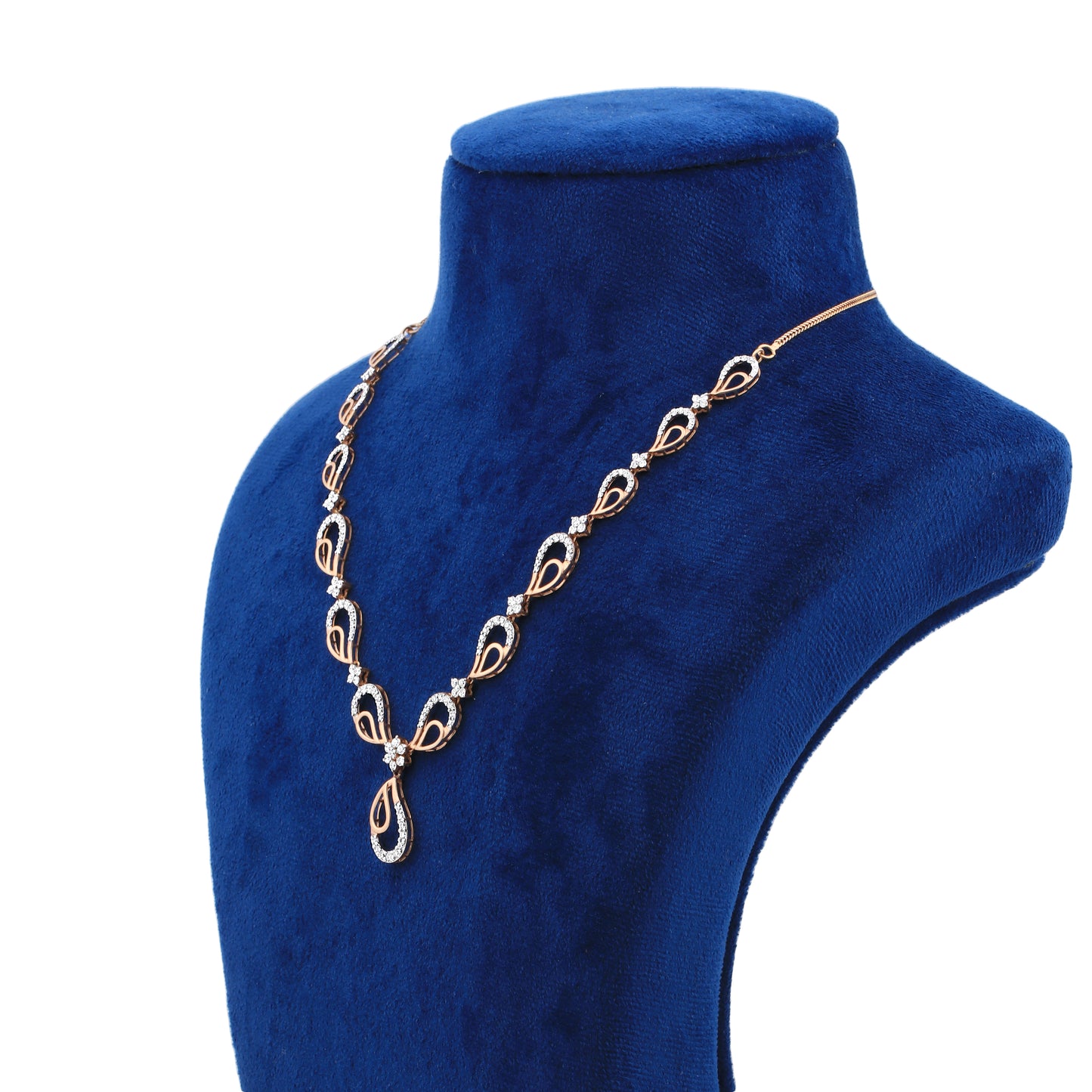 Luxury Diamond Necklace and Earrings Set