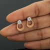 18KT Gold IGI Certified 0.32 Ct. Natural Diamond Stud Earrings gift for wife