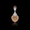 0.24 Ct Diamond Pendant Necklace IGI Certified 18K Gold H-I VS Luxury