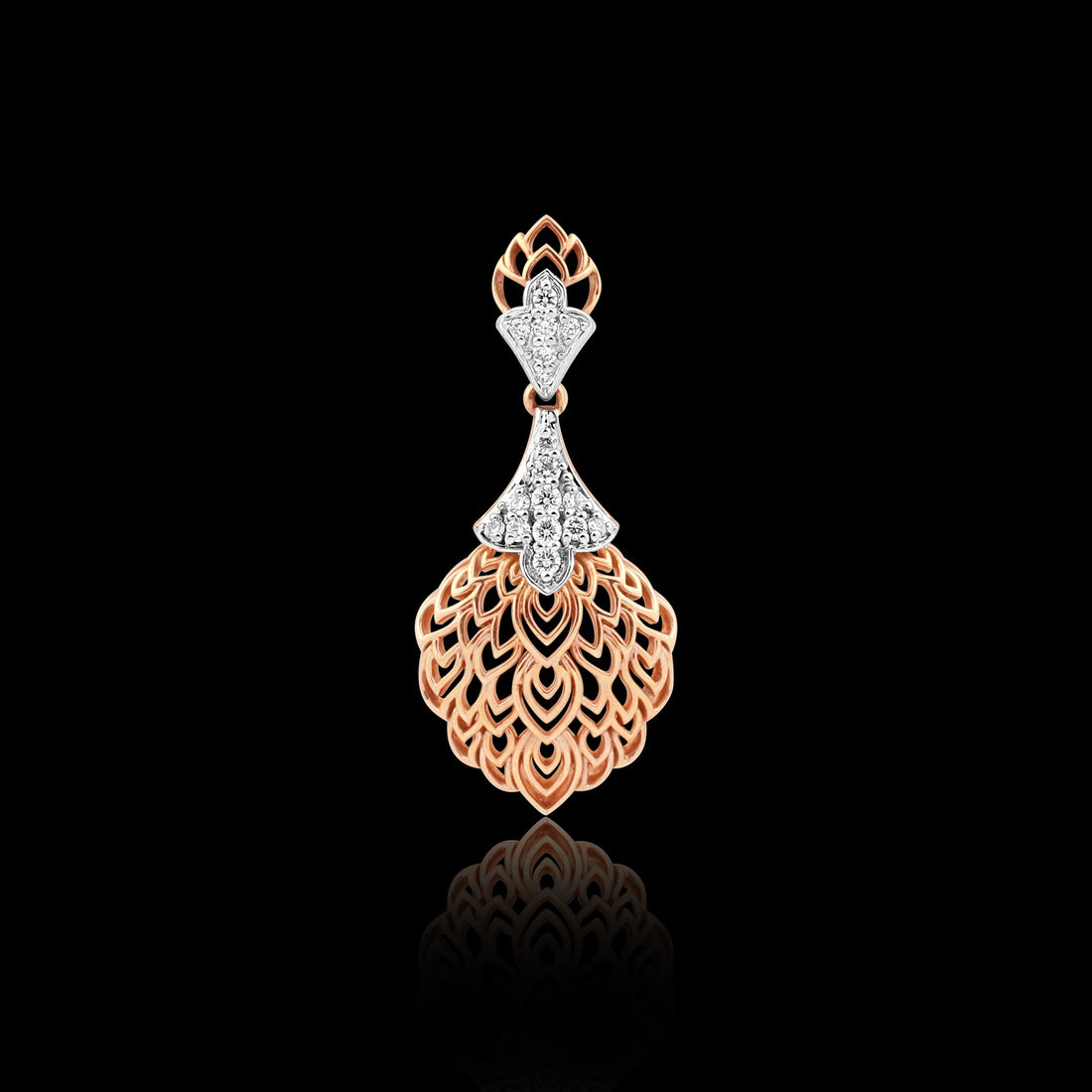 0.24 Ct Diamond Pendant Necklace IGI Certified 18K Gold H-I VS Luxury