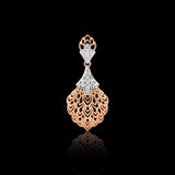 0.24 Ct Diamond Pendant Necklace IGI Certified 18K Gold H-I VS Luxury