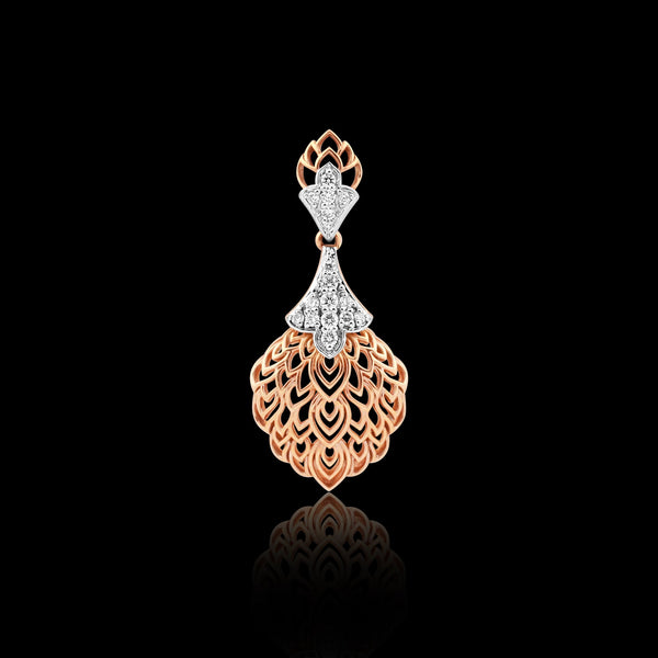 0.24 Ct Diamond Pendant Necklace IGI Certified 18K Gold H-I VS Luxury