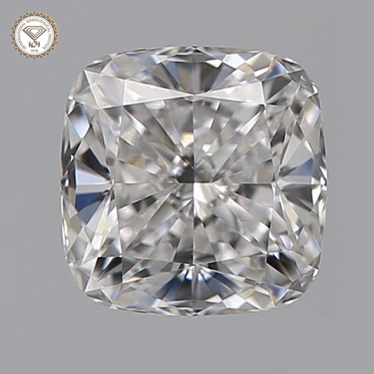 IGI Certified 1 Ct. Natural Diamond E Color Cushion Cut SI2 Clarity
