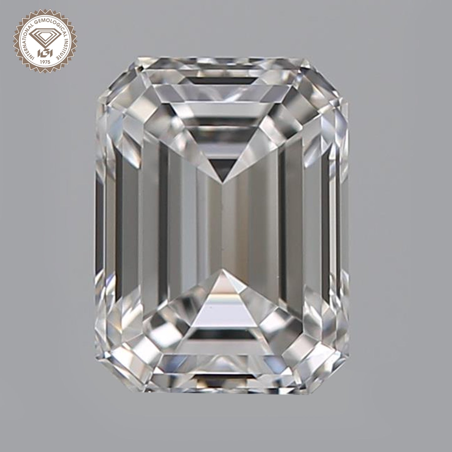 IGI Certified 5.01 Ct. Emerald Cut CVD Diamond G Color VS1 Clarity