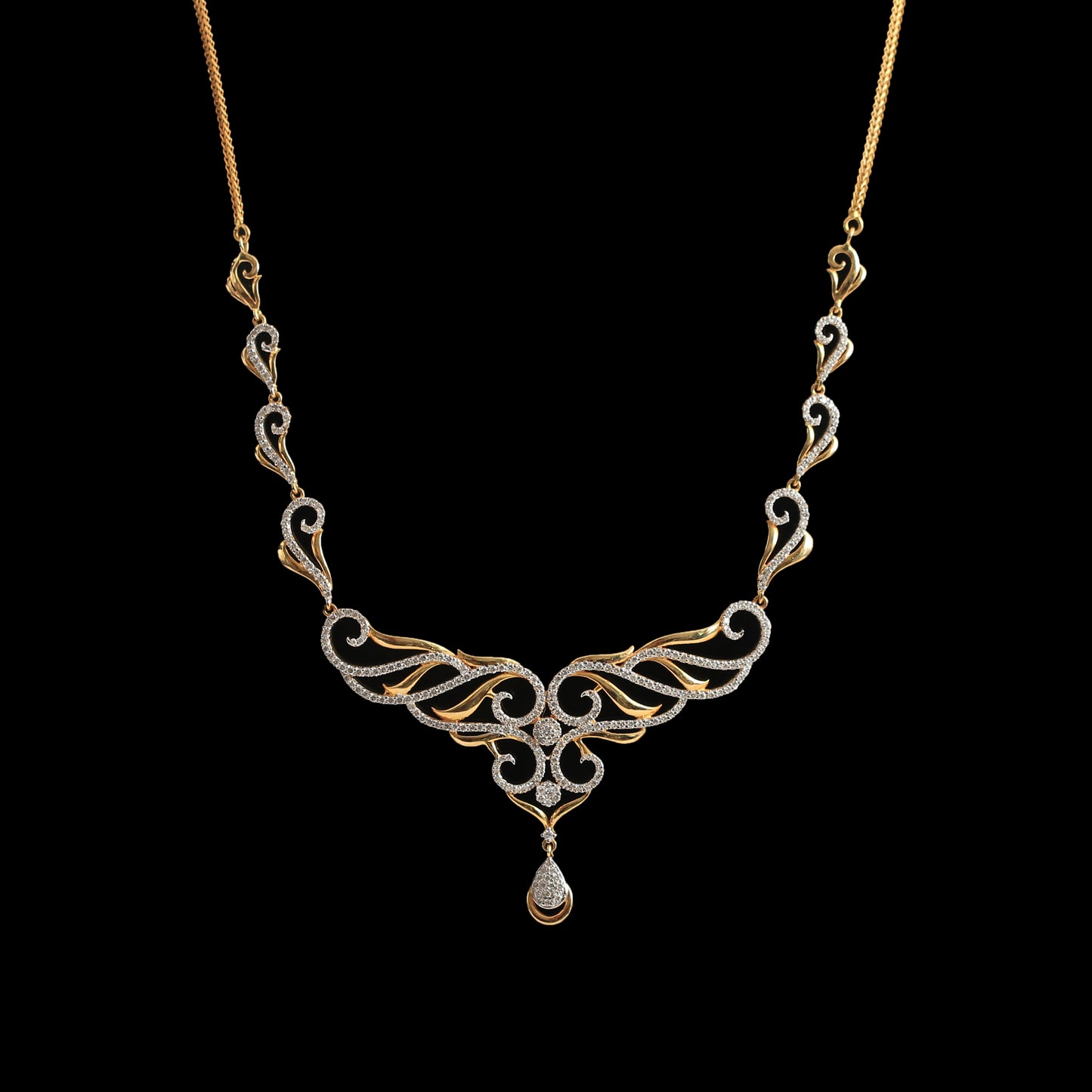 Timeless Diamond Necklace & Earrings Set