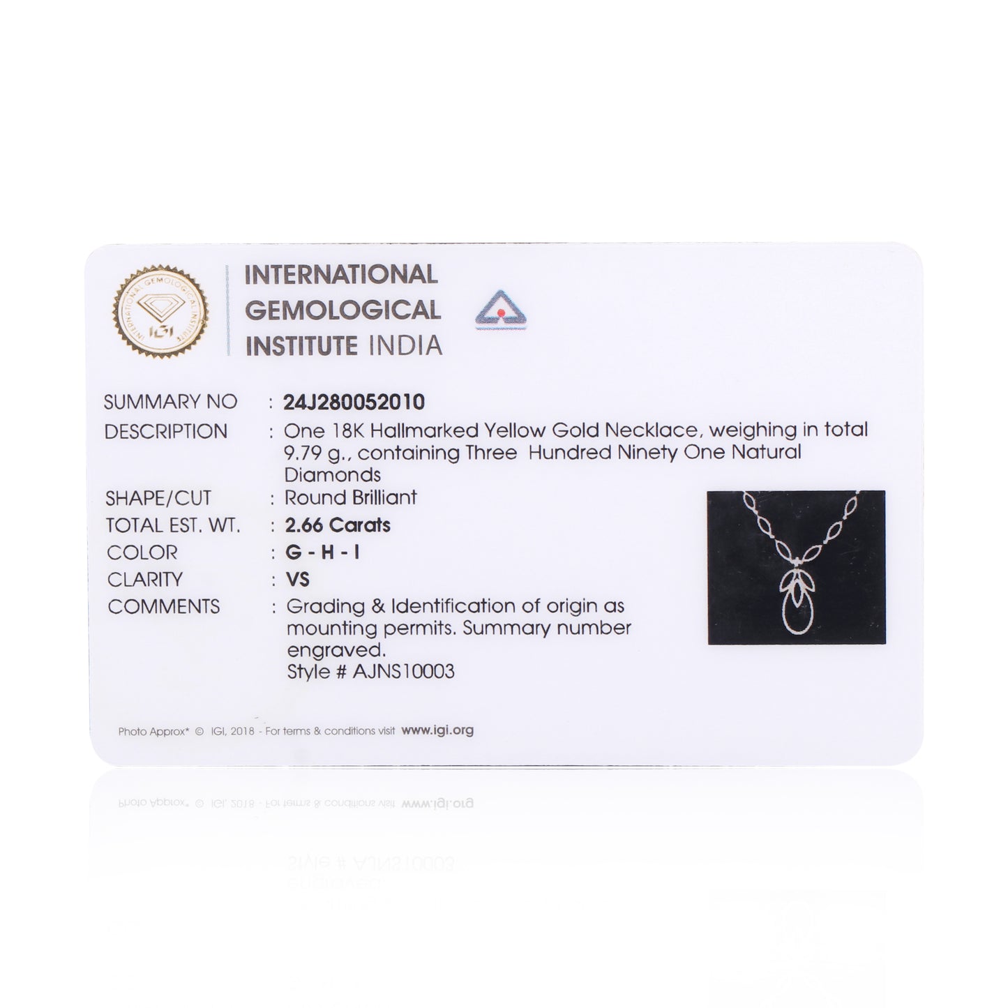 Elegant Diamond Necklace and Earring Set