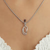 0.49 Ct. Natural Diamond Pendant And Earrings Set 18KT White Gold IGI Certified
