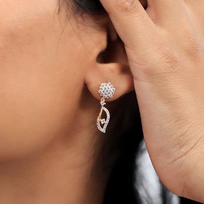Elegant Diamond Necklace and Earring Set