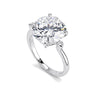 9.00 ct DEW Certified White Moissanite Solitaire Ring – Anniversary Gift for Wife 18K Gold Plated in 18K Gold Plated Vermeil