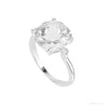 9.00 ct DEW Certified White Moissanite Solitaire Ring – Anniversary Gift for Wife 18K G 18K Gold Plated – white background main image