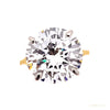 9.70 ct DEW Off White Moissanite Ring Sparkle Gift for Her Birthday 18K Gold Plated Ver 18K Gold Plated – white background main image