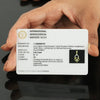0.26 Ct IGI Certified Natural Diamond Necklace Pendant in 18K Gold for Women