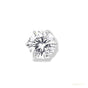 9.00 ct DEW Certified White Moissanite Solitaire Studs In Gold Vermeil