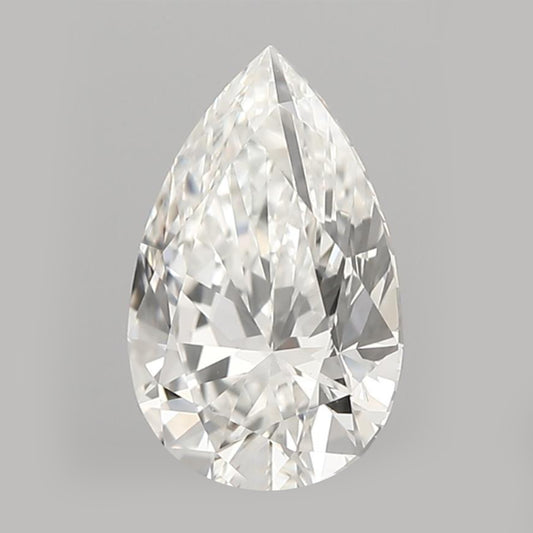 IGI Certified 7 Ct. Pear Cut CVD Diamond G Color VS1 Clarity