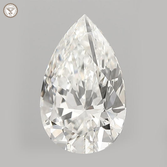 IGI Certified 1.51 Ct. Natural Diamond F Color Pear Cut SI2 Clarity