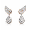 18K Lab-Grown Diamond Pave Round Stud Earrings