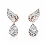 18K Lab-Grown Diamond Pave Round Stud Earrings
