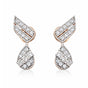18K Lab-Grown Diamond Pave Round Stud Earrings