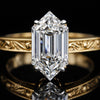 14K/18K Lab Grown Diamond Fancy Cut Ring for Women