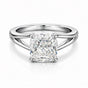 14K/18K Lab Grown Diamond Cushion Cut Ring for Women