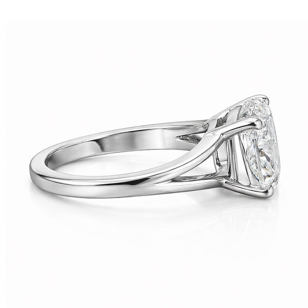 14K/18K Lab Grown Diamond Cushion Cut Ring for Women