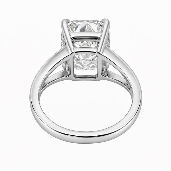 14K/18K Lab Grown Diamond Cushion Cut Ring for Women