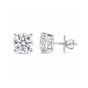 14K/18K Lab-Grown Diamond Solitaire Round Stud Earrings
