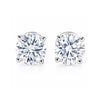 14K/18K Lab-Grown Diamond Solitaire Round Stud Earrings